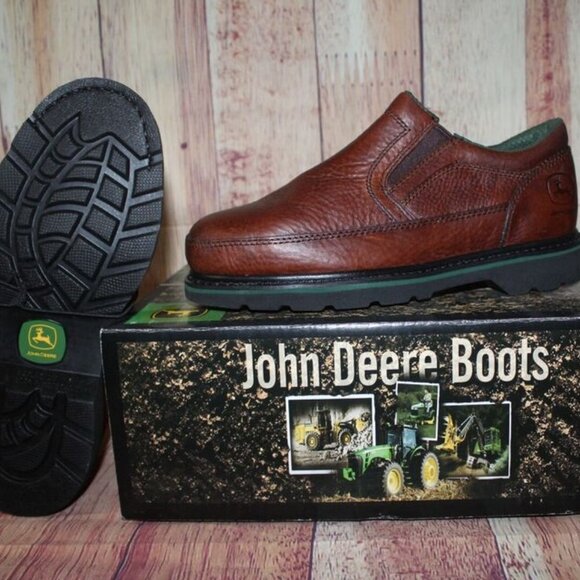 ✨✨JOHN DEERE MENS LOW STEEL TOE SIZE 7W JD7325 - Picture 2 of 8